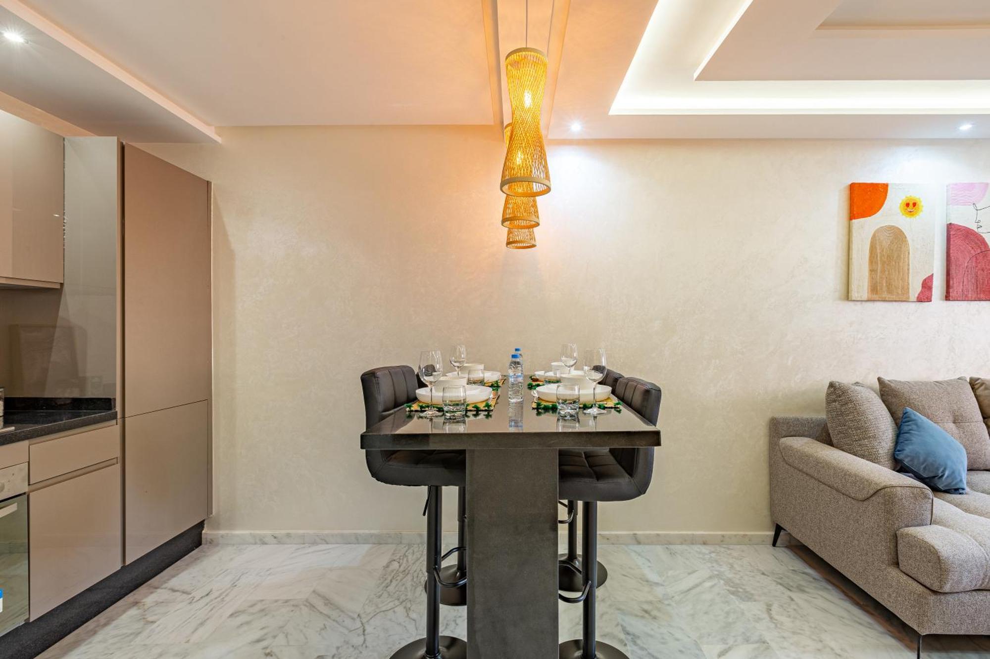Appartement Charm Dans Le Triangle Tourisme De Marrakech !